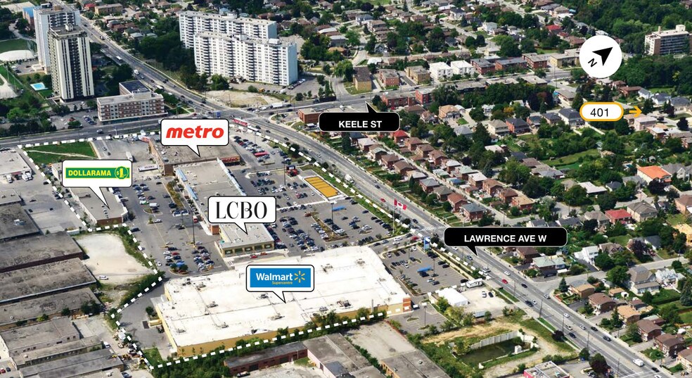 1277-1411 Lawrence Ave W, Toronto, ON à vendre - Photo du bâtiment - Image 1 de 1