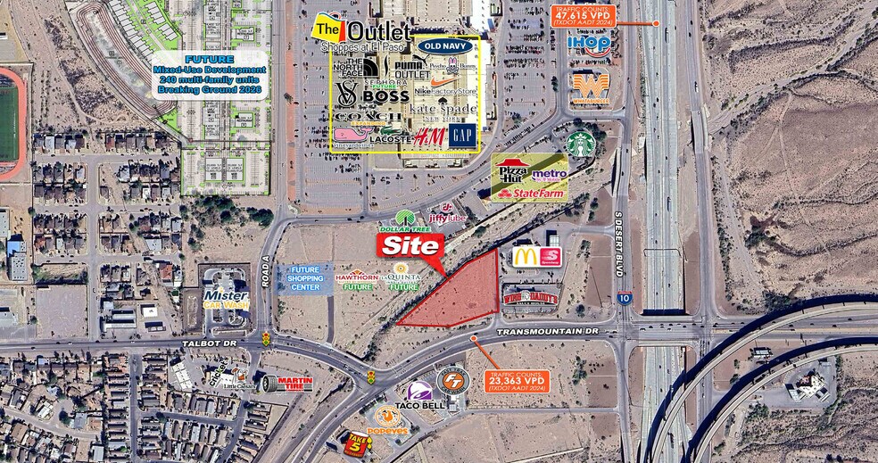 NEQ I-10 & Transmountain, Canutillo, TX for sale - Primary Photo - Image 1 of 2