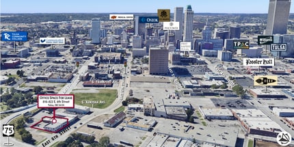 816-822 E 6th St, Tulsa, OK - AÉRIEN  Vue de la carte