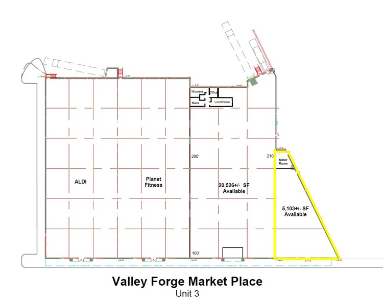 600-650 S Trooper Rd, Norristown, PA à louer - Plan d  tage - Image 2 de 5