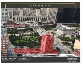 525 S Wells St, Chicago, IL - aerial  map view