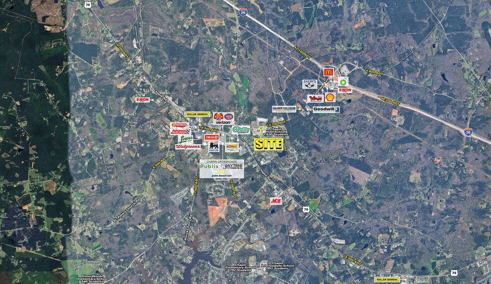 260 Columbia Ave, Chapin, SC à vendre - Aérien - Image 3 de 3