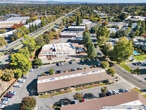 470 Rio Lindo Ave, Chico, CA - AERIAL map view