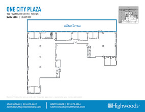 421 Fayetteville St, Raleigh, NC à louer Plan d  tage- Image 1 de 2