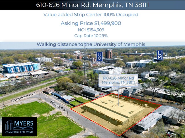 Plus de détails pour 610-626 Minor Rd, Memphis, TN - Commerce de détail à vendre