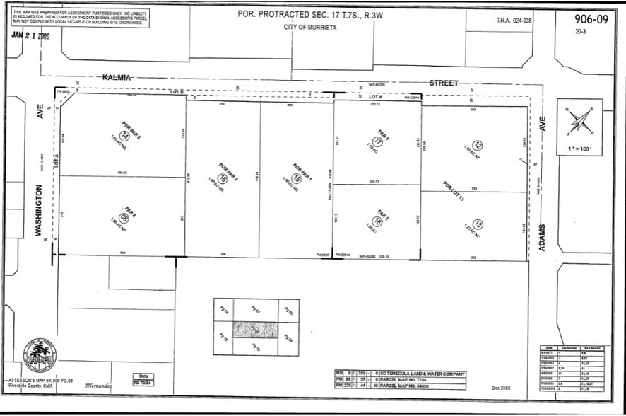 24610 Washington Ave, Murrieta, CA for lease - Plat Map - Image 3 of 3