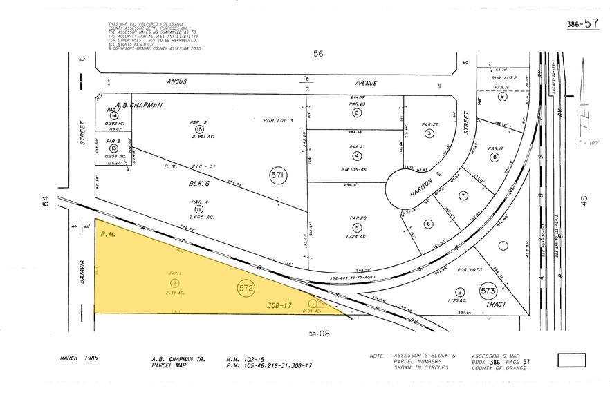 601 N Batavia St, Orange, CA for lease - Plat Map - Image 3 of 3