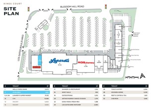 708-798 Blossom Hill Rd, Los Gatos, CA for lease Site Plan- Image 1 of 1