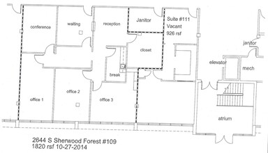 2644 S Sherwood Forest Blvd, Baton Rouge, LA for lease Floor Plan- Image 1 of 1