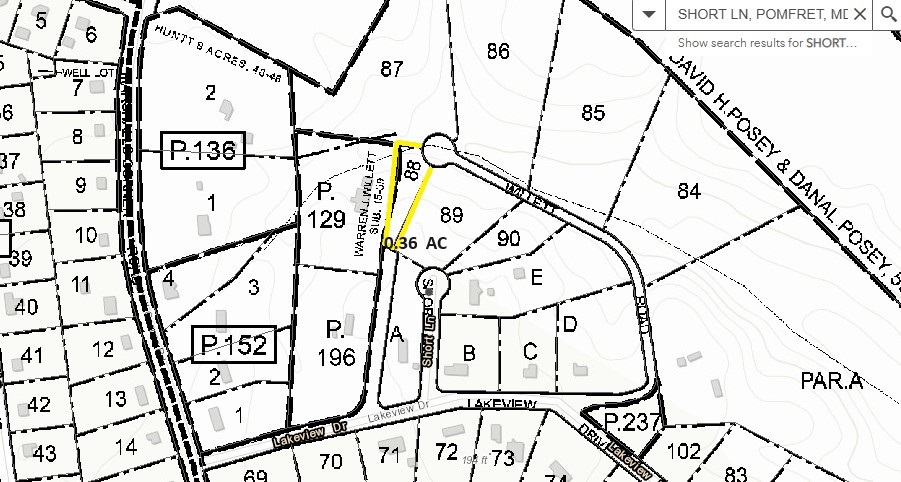 Warren J Willett Sub, Pomfret, MD à vendre - Plan cadastral - Image 2 de 2