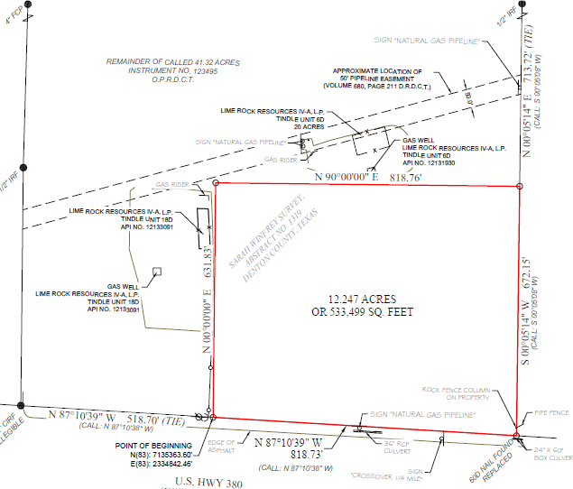 14744 US-380, Krum, TX à vendre - Plan cadastral - Image 1 de 1