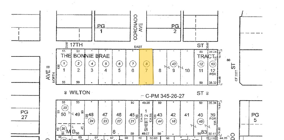 3301 E Wilton St, Long Beach, CA à vendre - Plan cadastral - Image 2 de 2