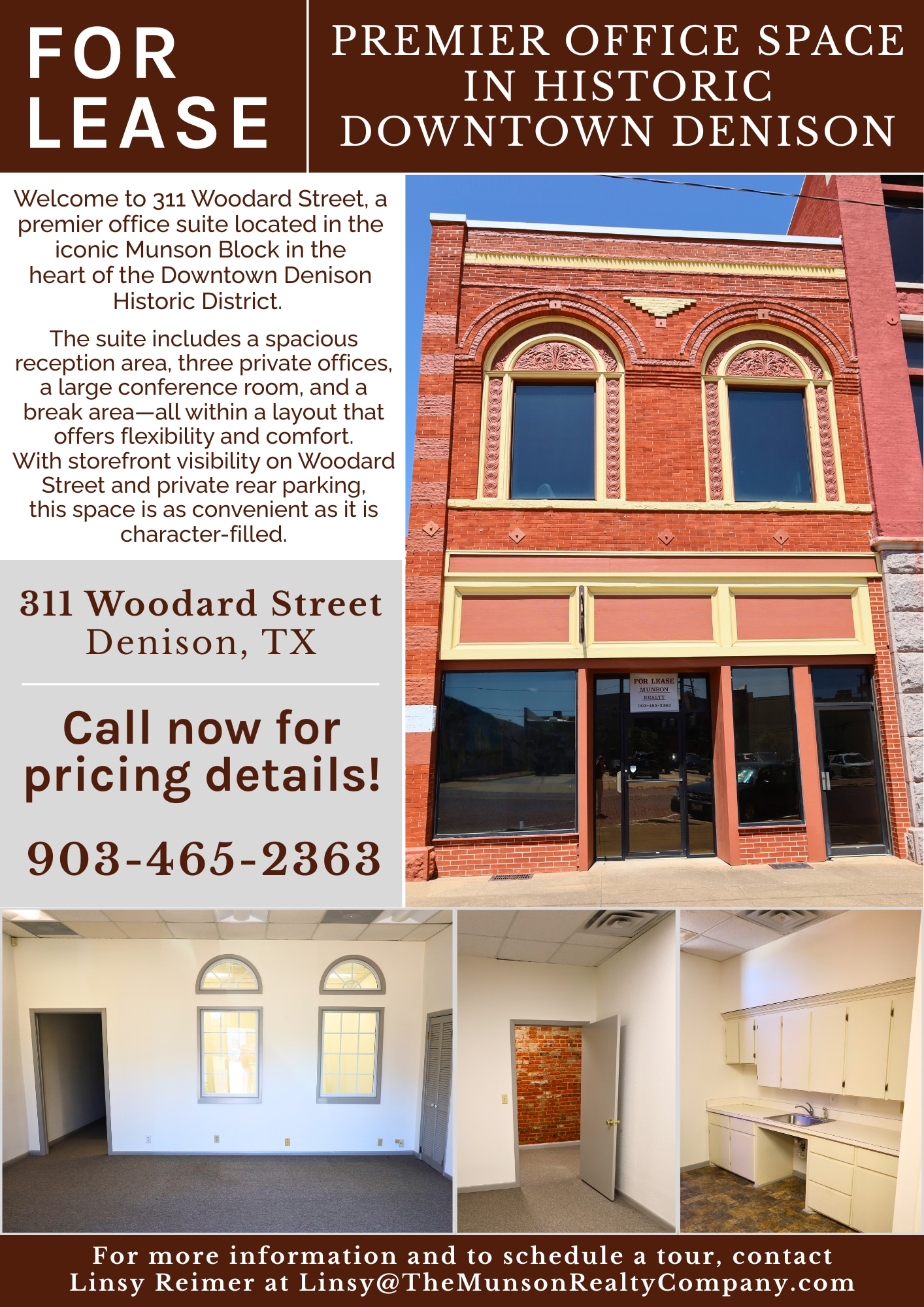 301-305 W Woodard St, Denison, TX à louer Photo du bâtiment- Image 1 de 1