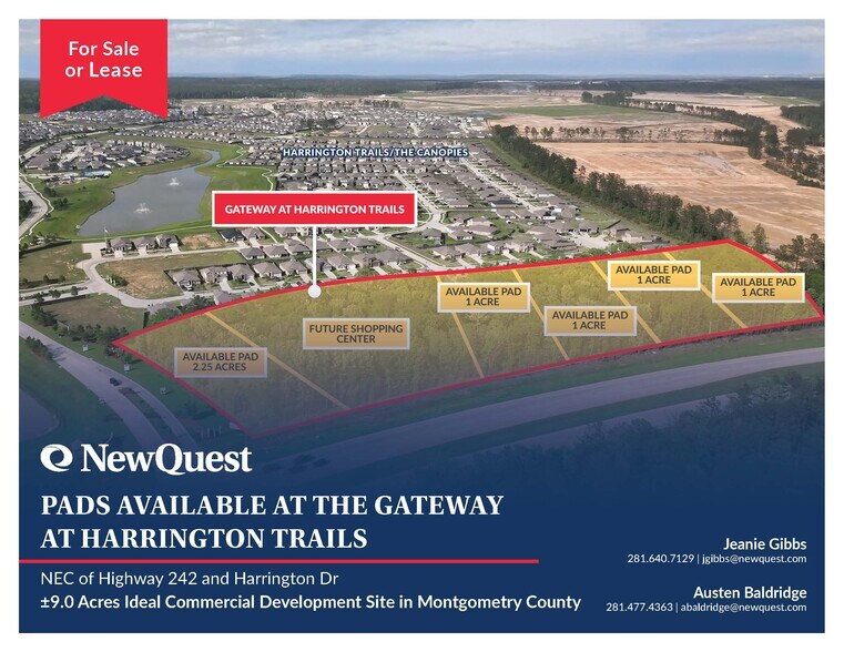 NEC of Highway 242 and Harrington Dr, New Caney, TX à vendre - Aérien - Image 1 de 3