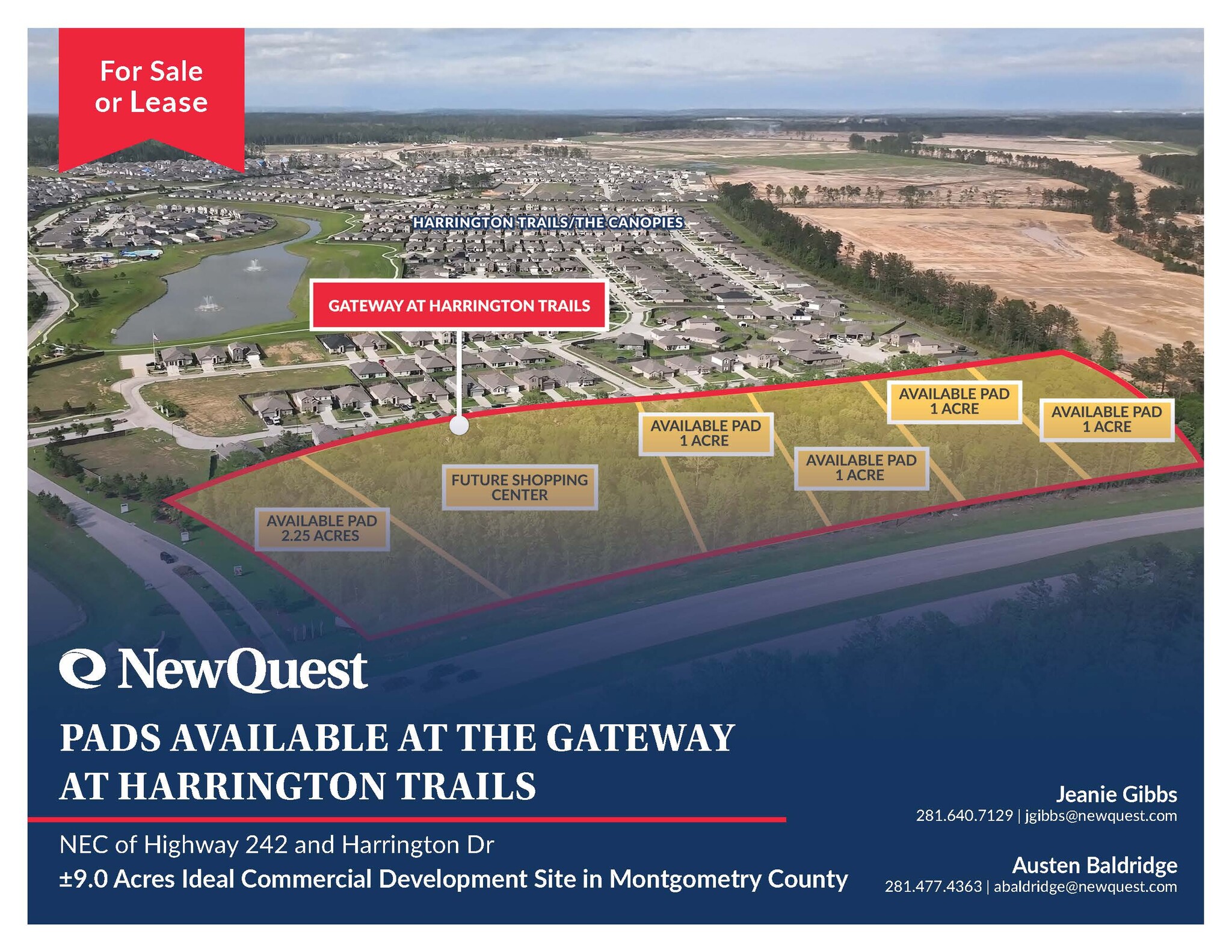 NEC of Highway 242 and Harrington Dr, New Caney, TX for sale Primary Photo- Image 1 of 7