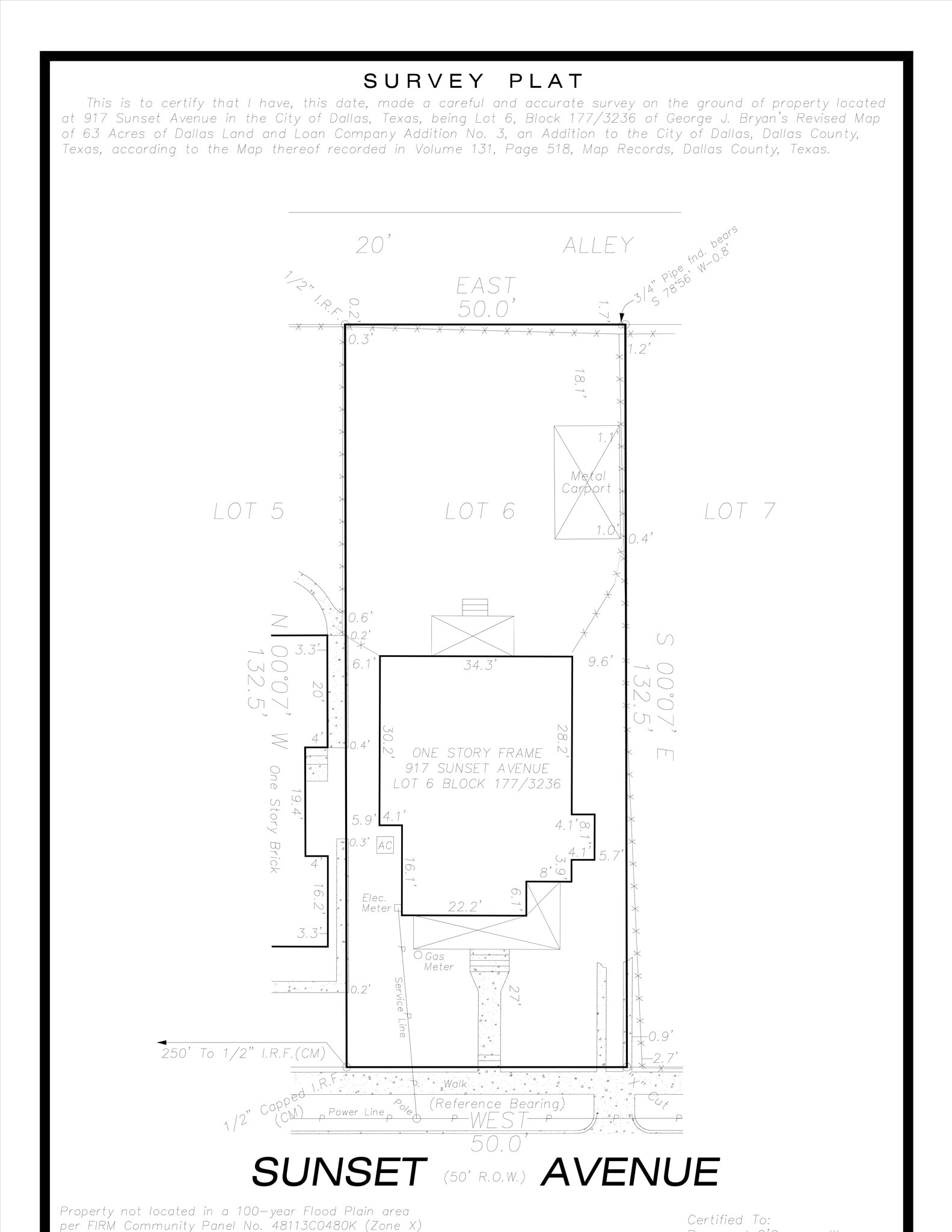 917 Sunset Ave, Dallas, TX for lease Site Plan- Image 1 of 6