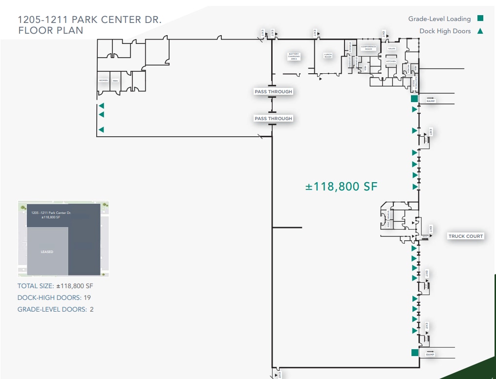 1205-1211 Park Center Dr, Vista, CA for lease Floor Plan- Image 1 of 2