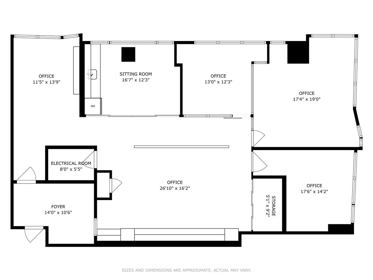 50 W 47th St, New York, NY 10036 - Unité 1808 - - Plan d’étage - Image 1 of 9