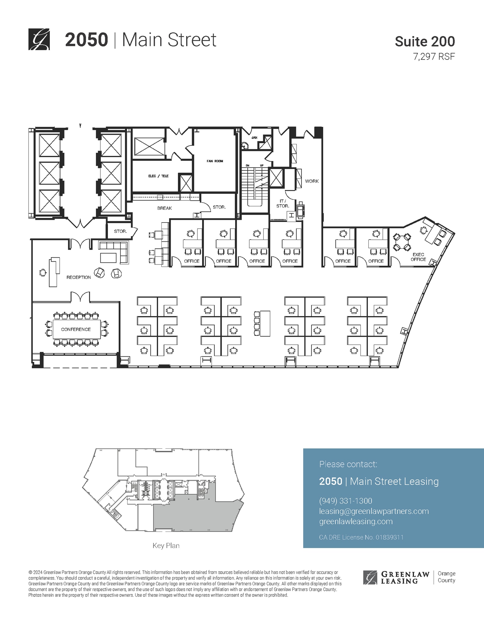 2040 Main St, Irvine, CA à louer Plan d’étage- Image 1 de 1