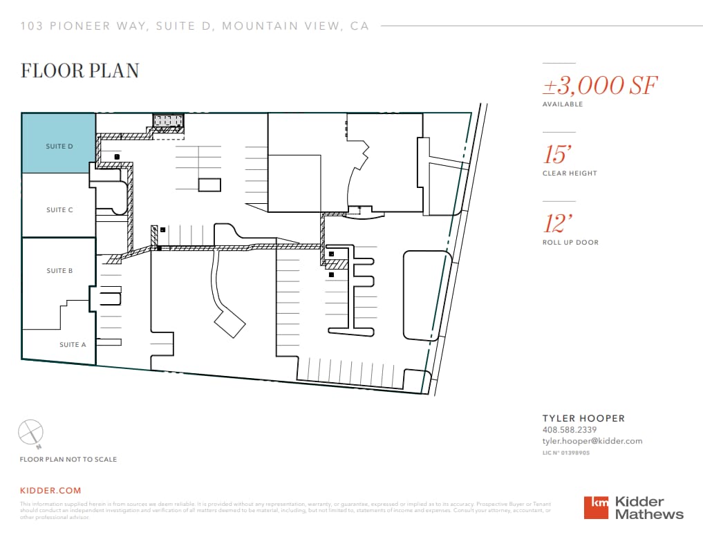 103 Pioneer Way, Mountain View, CA for lease Floor Plan- Image 1 of 1
