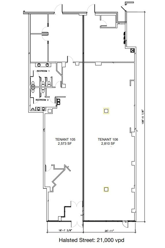40 S Halsted St, Chicago, IL à louer Plan d’étage- Image 1 de 1