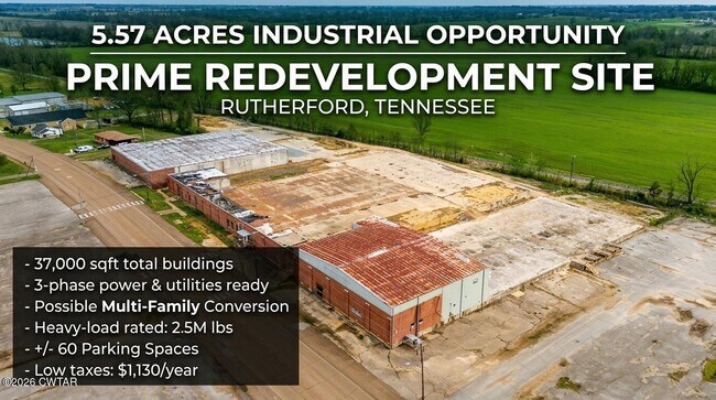 Plus de détails pour 302 N Trenton St, Rutherford, TN - Industriel à vendre