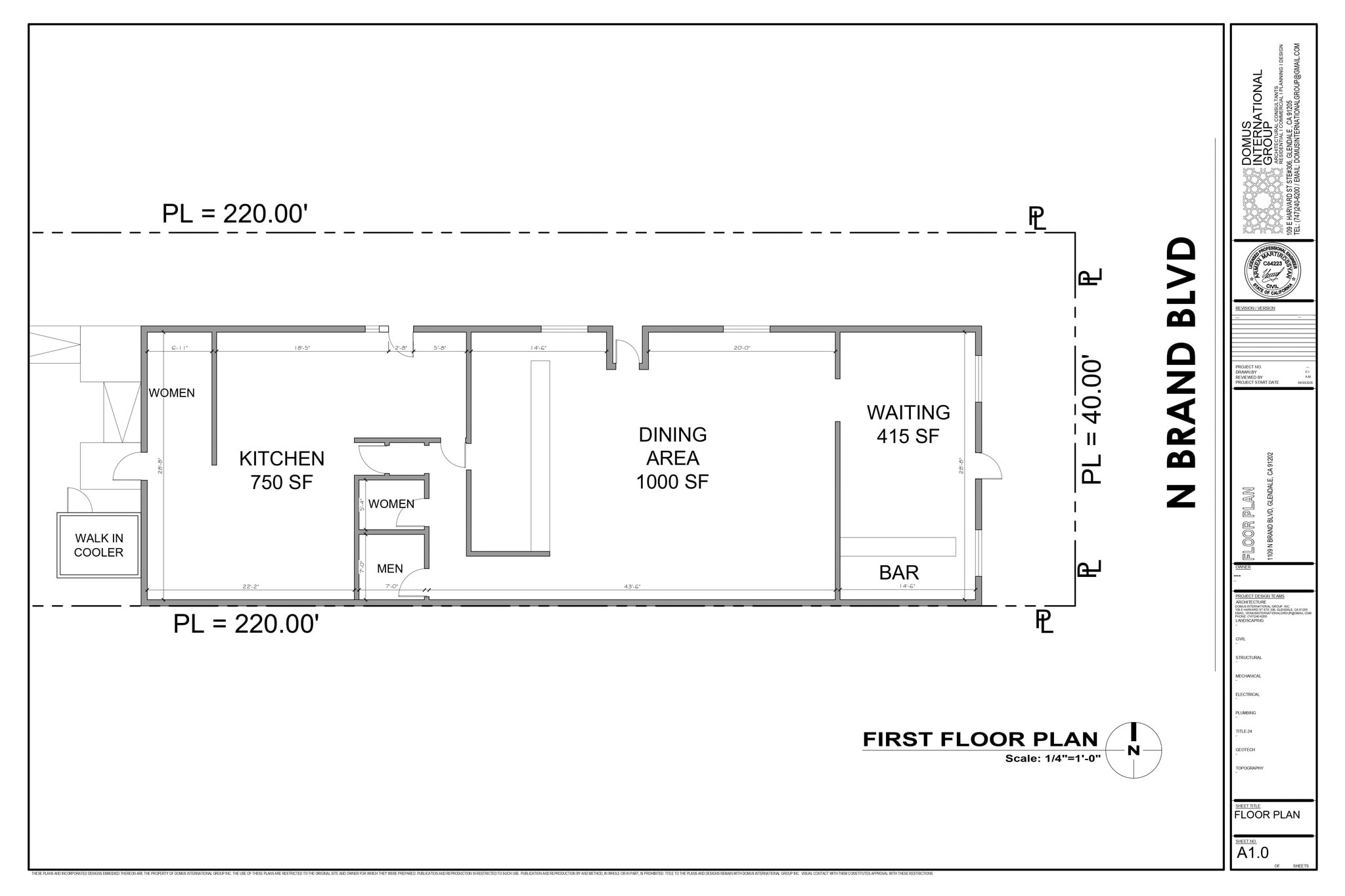 1109 N Brand Blvd, Glendale, CA for lease Interior Photo- Image 1 of 1