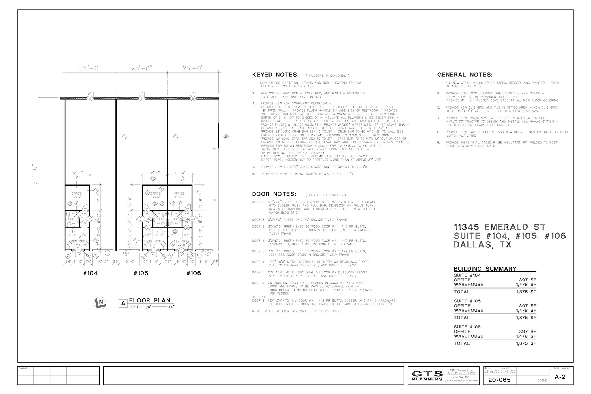 11345 Emerald St, Dallas, TX à louer Plan d  tage- Image 1 de 1