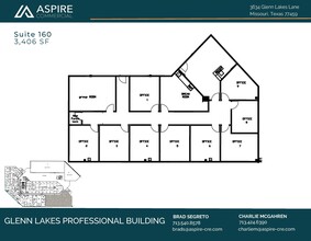 3634 Glenn Lakes Lane, Missouri City, TX à louer Plan d’étage- Image 1 de 1