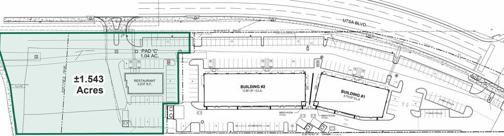 UTSA Blvd & Valero Way, San Antonio, TX à vendre - Plan de site - Image 2 de 3