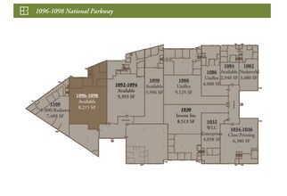 1026-1100 National Pky, Schaumburg, IL for lease Floor Plan- Image 1 of 1