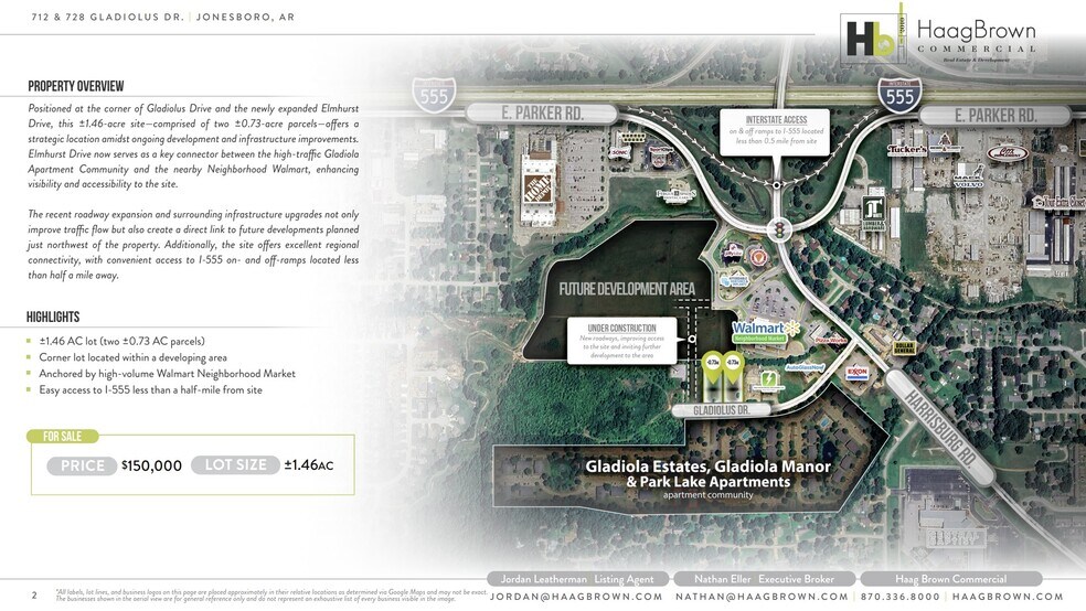 712 & 728 Gladiolus Dr, Jonesboro, AR for sale - Building Photo - Image 2 of 6