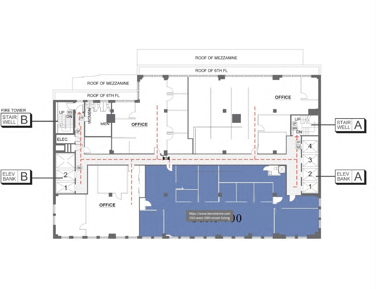 150 W 30th St, New York, NY for lease Floor Plan- Image 1 of 4
