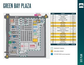 1499-1593 W Mason St, Green Bay, WI à louer Plan de site- Image 1 de 1