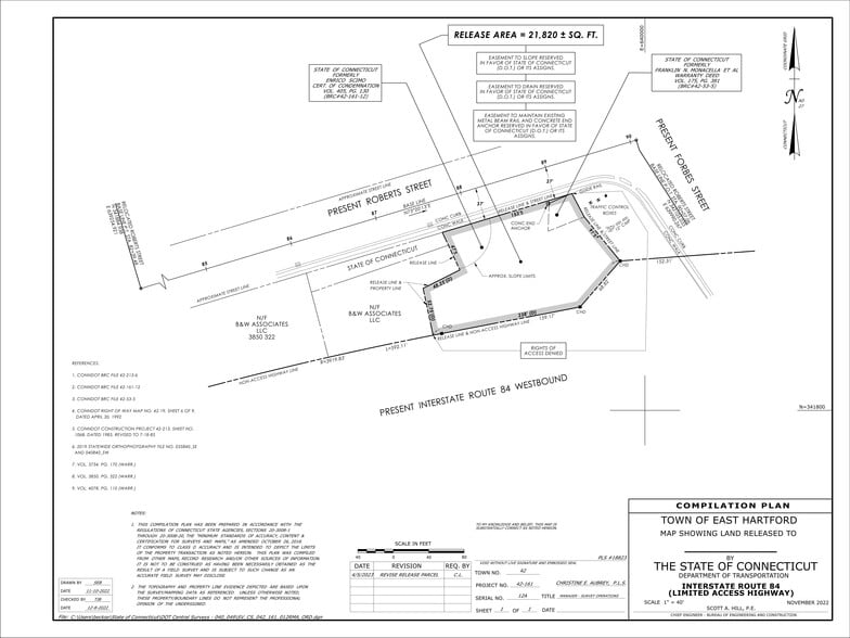 215 Forbes @ Roberts Street st, East Hartford, CT for sale - Site Plan - Image 3 of 4