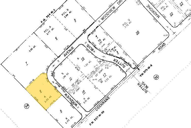 385-445 Woodview Ave, Morgan Hill, CA à vendre Plan cadastral- Image 1 de 2