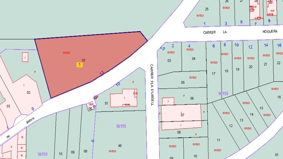 Terrain dans Bell-lloc d'Urgell, Lérida à vendre - Plan cadastral - Image 3 de 4