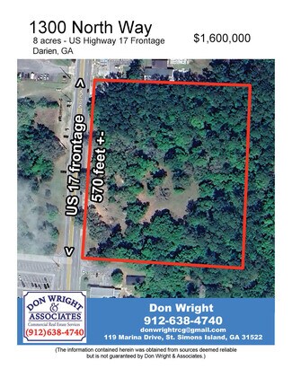 Plus de détails pour 1300 North Way, Darien, GA - Terrain à vendre