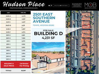 Plus de détails pour 2421-D E Southern Ave, Tempe, AZ - Bureau à vendre