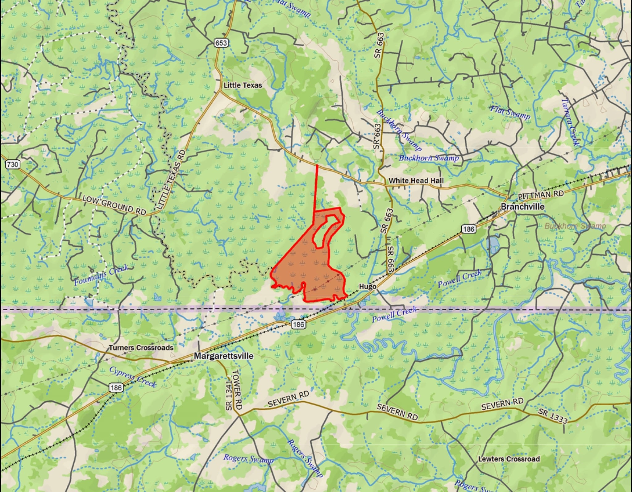 Whitehead Road & The Hall Rd, Branchville, VA for sale Primary Photo- Image 1 of 2