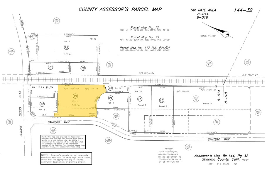 970 E Cotati Ave, Rohnert Park, CA à vendre - Plan cadastral - Image 1 de 1