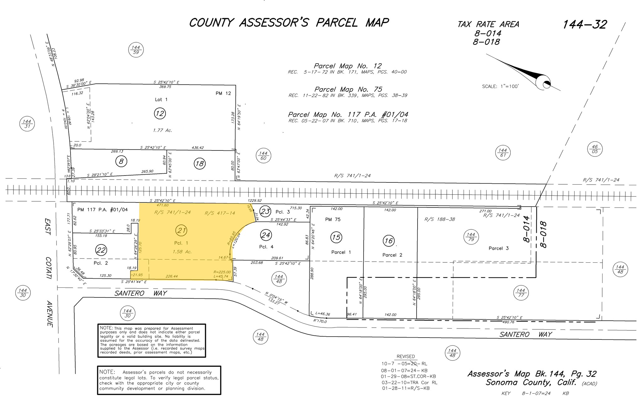 970 E Cotati Ave, Rohnert Park, CA à vendre Plan cadastral- Image 1 de 1