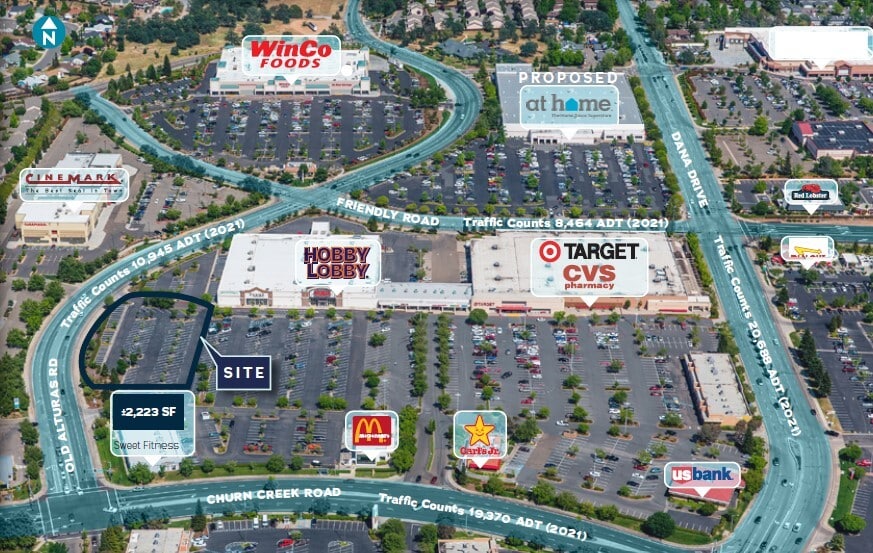 1325-1335 Churn Creek Rd, Redding, CA for lease - Building Photo - Image 1 of 2