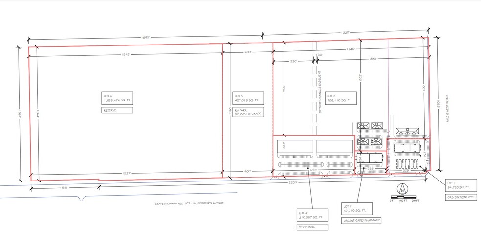 1003 Edinburg, Elsa, TX à louer - Plan cadastral - Image 2 de 9