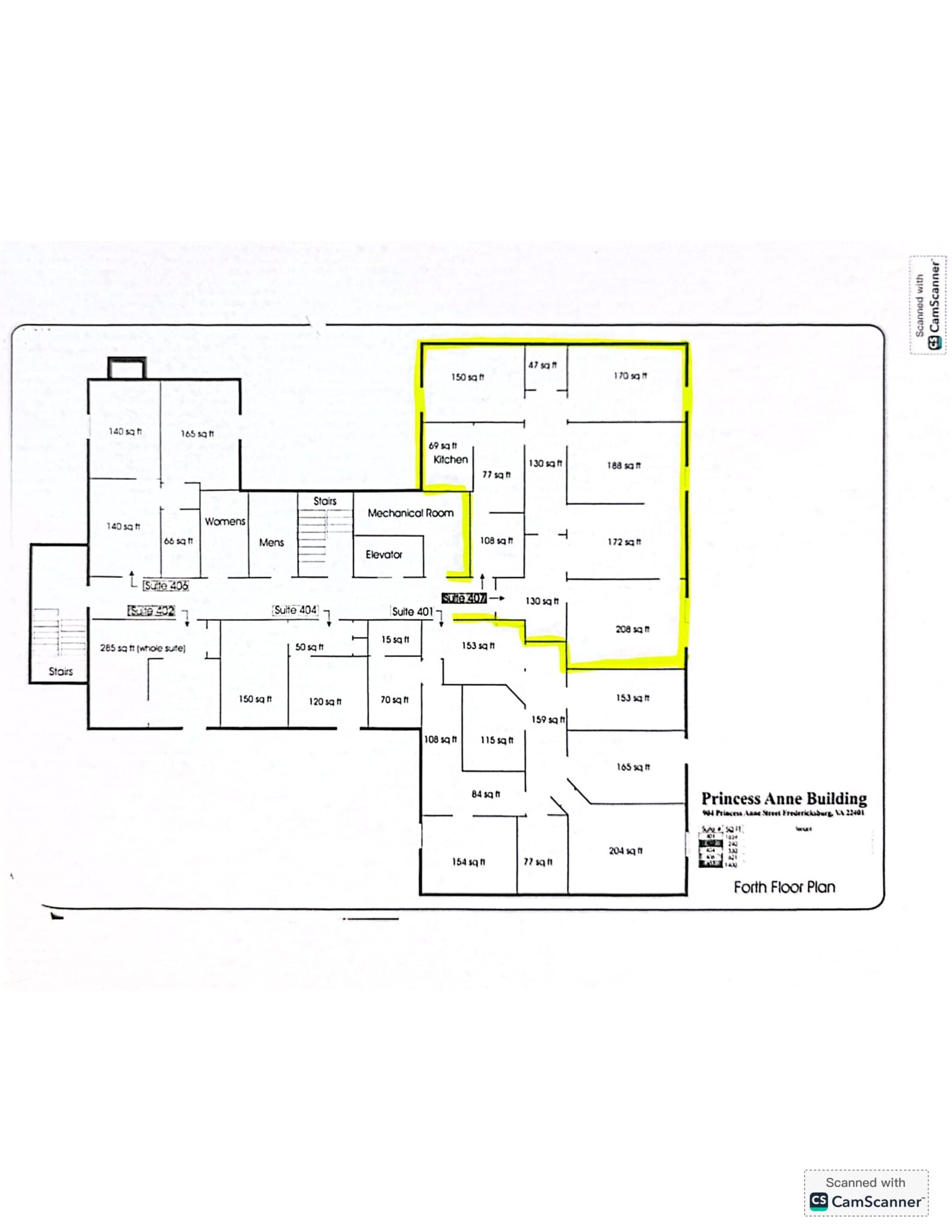 904 Princess Anne St, Fredericksburg, VA for lease Site Plan- Image 1 of 1