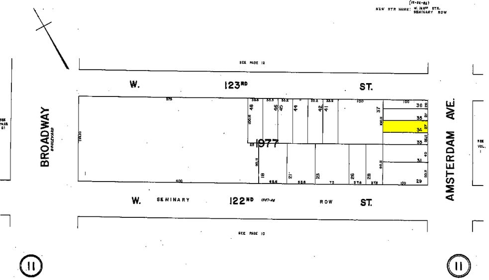 1270 Amsterdam Ave, New York, NY for lease - Plat Map - Image 2 of 11
