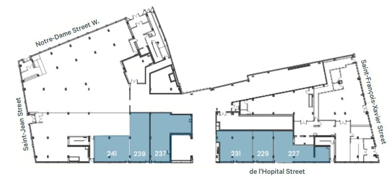 450 Rue Saint-François-Xavier O, Montréal, QC H2Y 0E5 - Unité 227 -  - Plan d’étage - Image 1 of 1