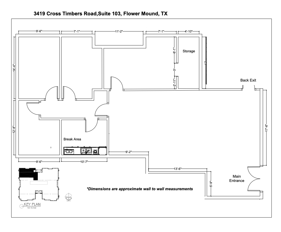 3419 Cross Timbers Rd, Flower Mound, TX à louer Plan d’étage- Image 1 de 1