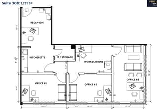180 E Main St, Smithtown, NY à louer Plan d’étage- Image 1 de 1