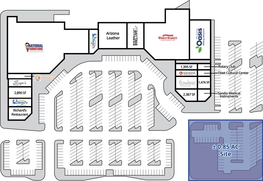 3301 Menaul Blvd, Albuquerque, NM à vendre - Photo du bâtiment - Image 2 de 4